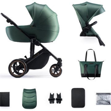 KINDERKRAFT - Poussette combinée 2en1 PRIME 2 vert