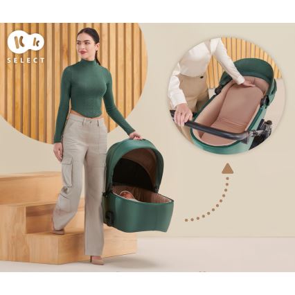KINDERKRAFT - Poussette combinée 2en1 PRIME 2 vert