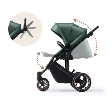 KINDERKRAFT - Poussette combinée 2en1 PRIME 2 vert