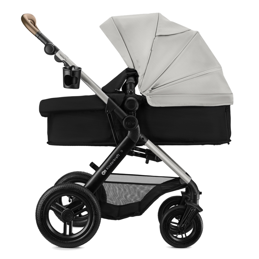 KINDERKRAFT - Poussette combinée 3 en 1 MOOV 2 XL Air Grey