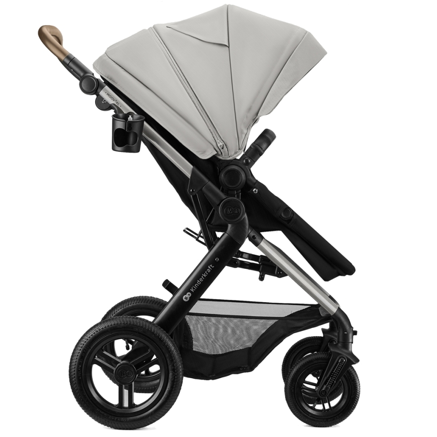 KINDERKRAFT - Poussette combinée 3 en 1 MOOV 2 XL Air Grey