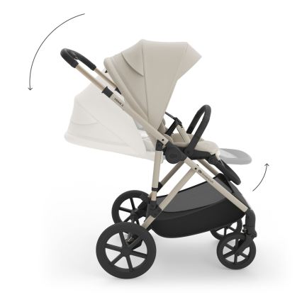 KINDERKRAFT - Poussette combinée 3-en-1 PRIME 3 Sable