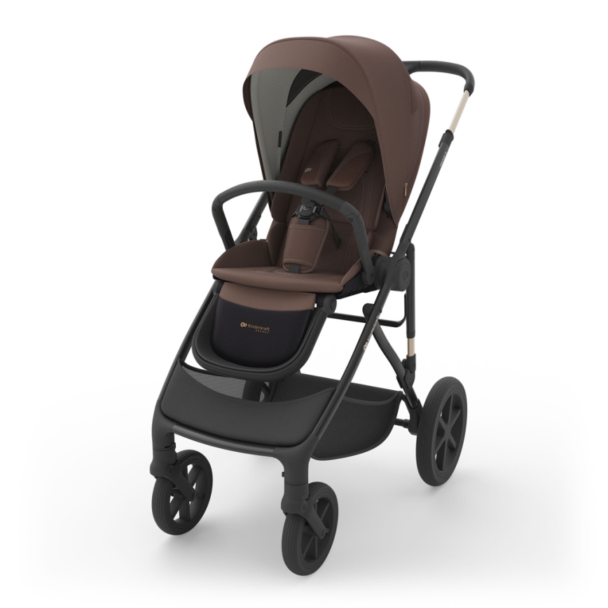 KINDERKRAFT - Poussette combinée 3-en-1 PRIME 3 Velvet Mocca