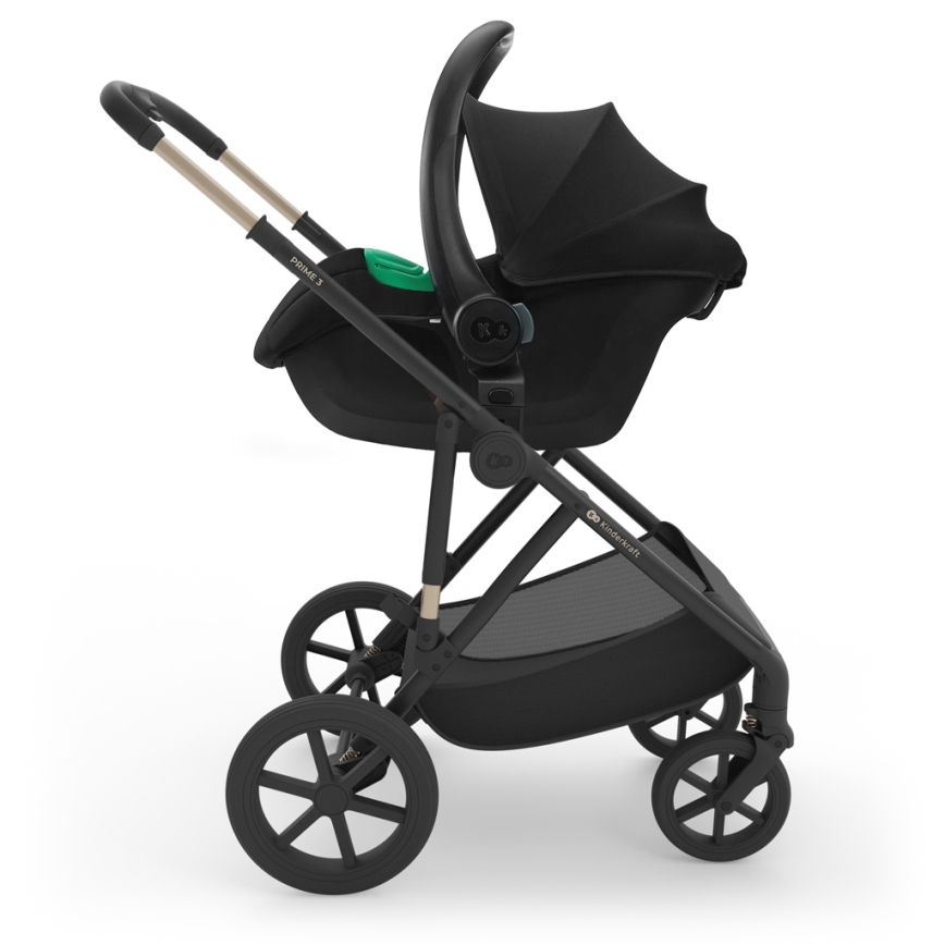 KINDERKRAFT - Poussette combinée 3-en-1 PRIME 3 Velvet Mocca