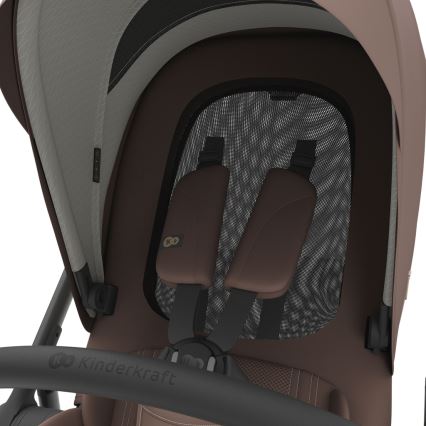 KINDERKRAFT - Poussette combinée 3-en-1 PRIME 3 Velvet Mocca