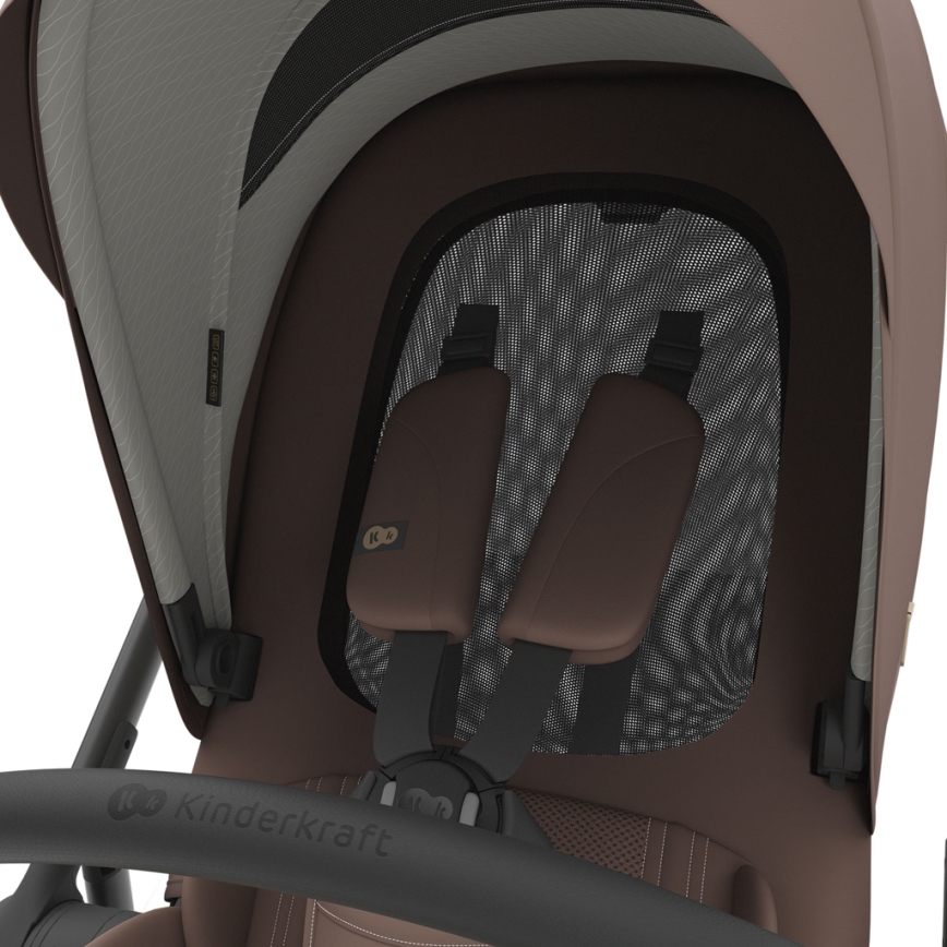 KINDERKRAFT - Poussette combinée 3-en-1 PRIME 3 Velvet Mocca