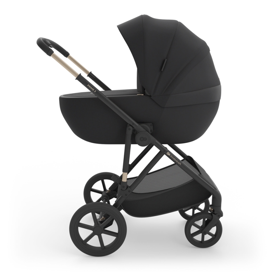 KINDERKRAFT - Poussette combinée 3-en-1 PRIME 3 Venezian Noir