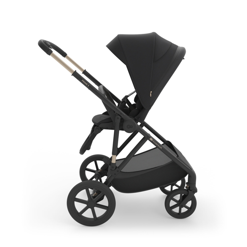 KINDERKRAFT - Poussette combinée 3-en-1 PRIME 3 Venezian Noir