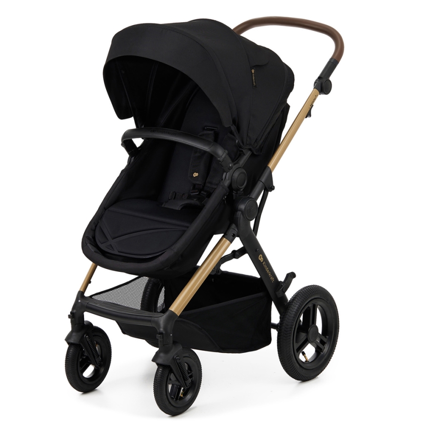 KINDERKRAFT - Poussette combinée 3en1 MOOV 2 AIR Pure noir + siège auto MINK PRO