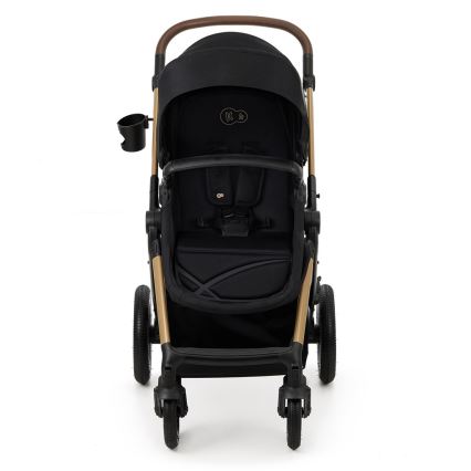 KINDERKRAFT - Poussette combinée 3en1 MOOV 2 AIR Pure noir + siège auto MINK PRO