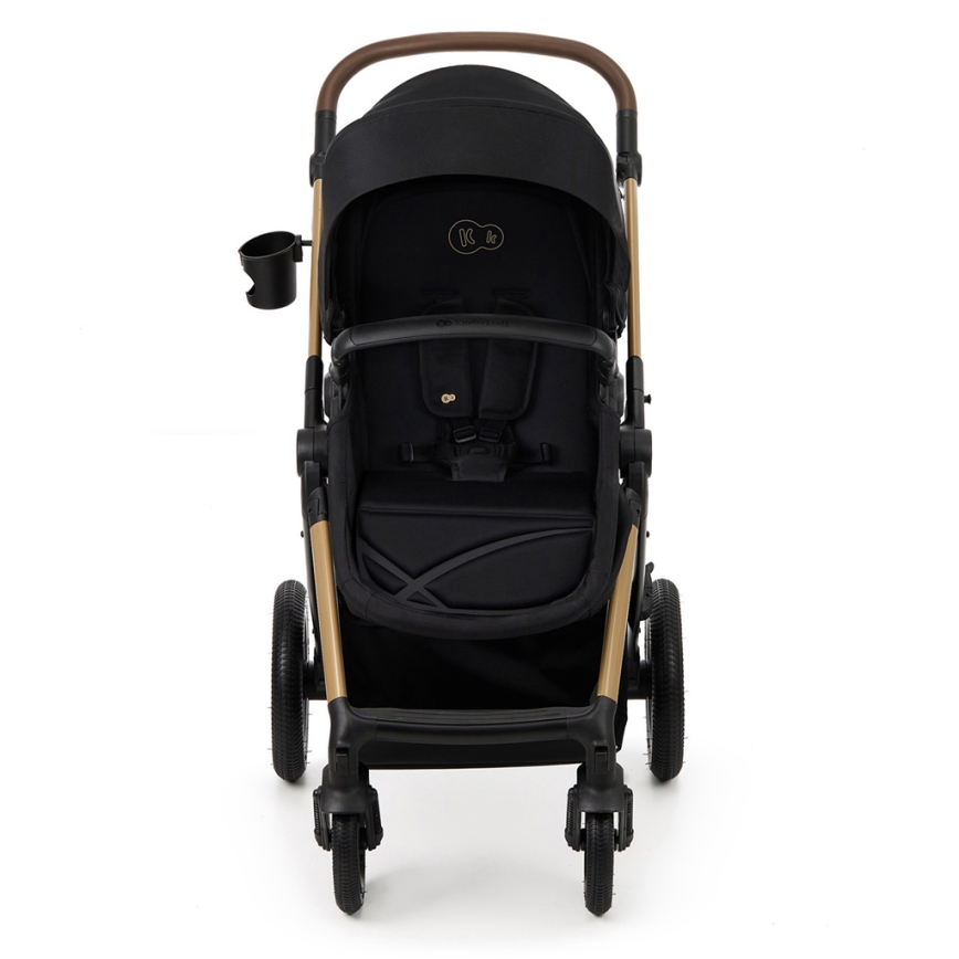 KINDERKRAFT - Poussette combinée 3en1 MOOV 2 AIR Pure noir + siège auto MINK PRO