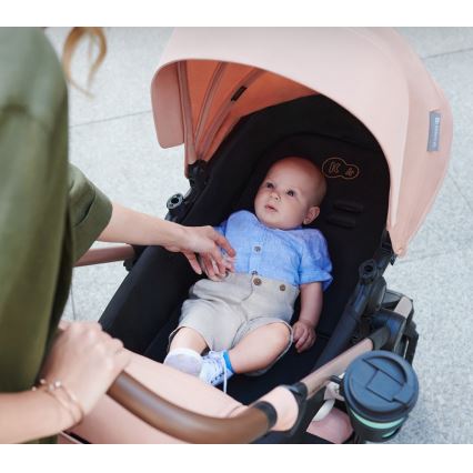 KINDERKRAFT - Poussette combinée 3en1 MOOV 2 AIR Sand beige + siège auto MINK PRO