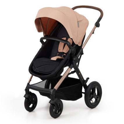 KINDERKRAFT - Poussette combinée 3en1 MOOV 2 AIR Sand beige + siège auto MINK PRO