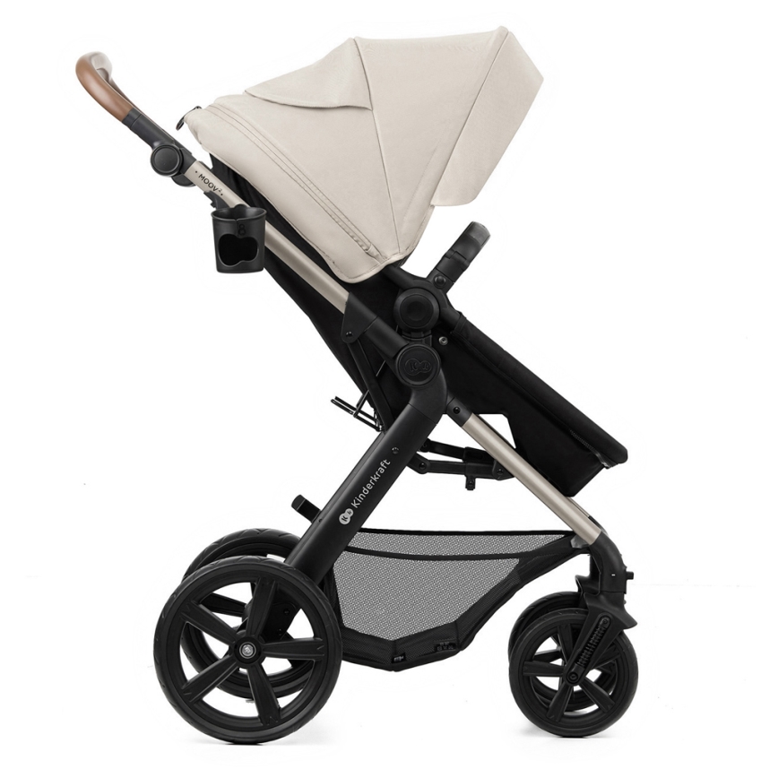 KINDERKRAFT - Poussette combinée 3en1 MOOV 2 Moonlight gris + siège auto MINK PRO