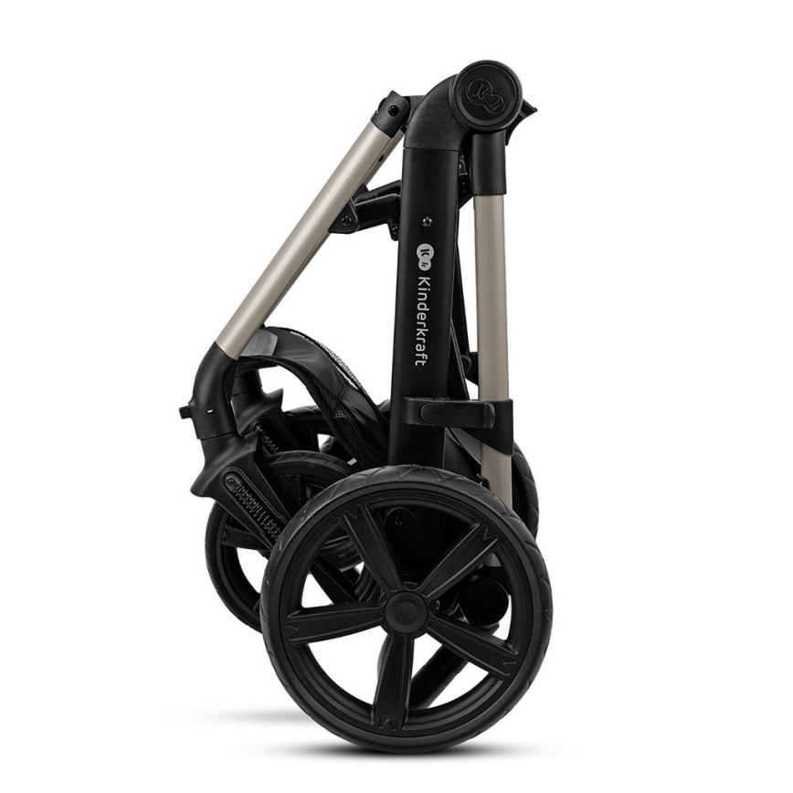 KINDERKRAFT - Poussette combinée 3en1 MOOV 2 Moonlight gris + siège auto MINK PRO