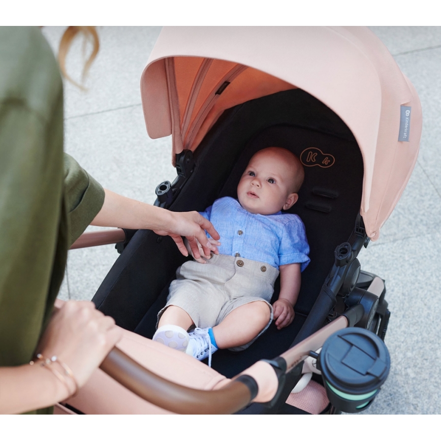 KINDERKRAFT - Poussette combinée 3en1 MOOV 2 Sand beige + siège auto MINK PRO