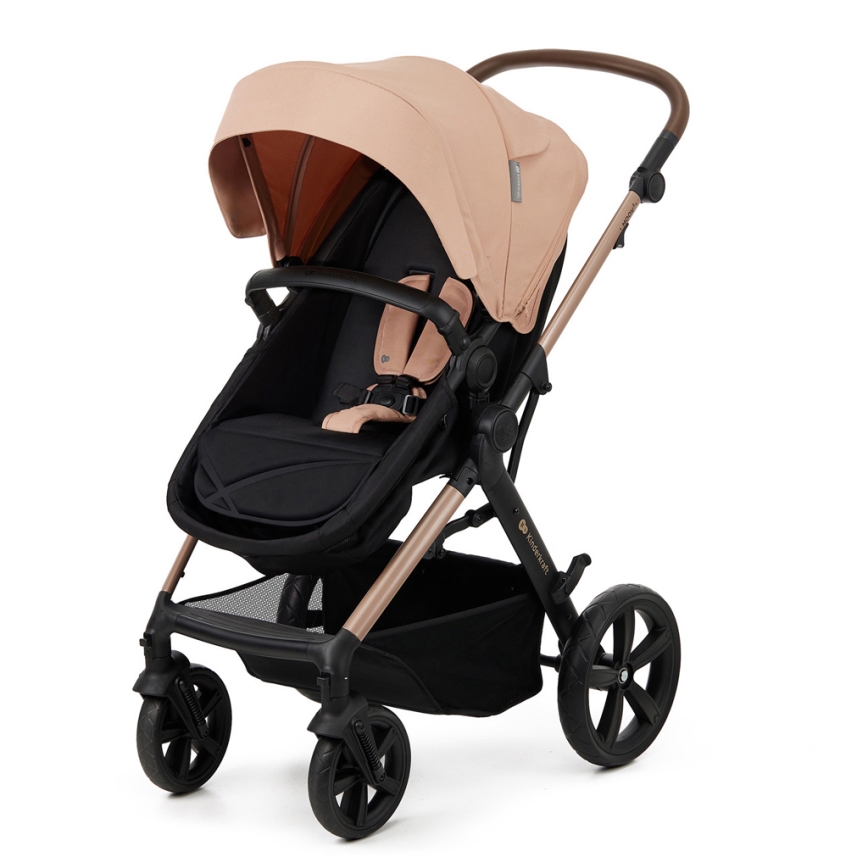 KINDERKRAFT - Poussette combinée 3en1 MOOV 2 Sand beige + siège auto MINK PRO