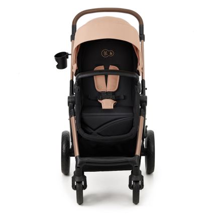 KINDERKRAFT - Poussette combinée 3en1 MOOV 2 Sand beige + siège auto MINK PRO