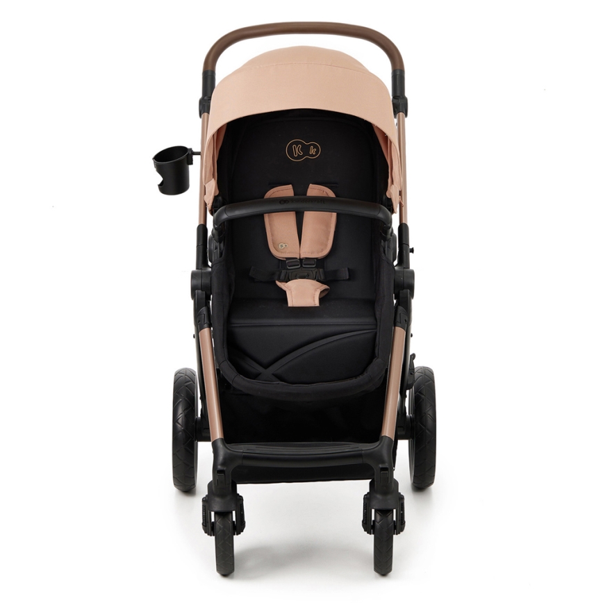 KINDERKRAFT - Poussette combinée 3en1 MOOV 2 Sand beige + siège auto MINK PRO