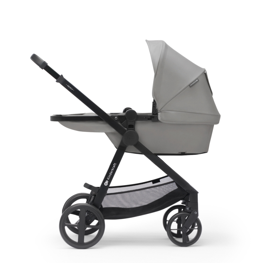 KINDERKRAFT - Poussette combinée 3en1 NEWLY Moonlight gris  + siège auto MINK PRO