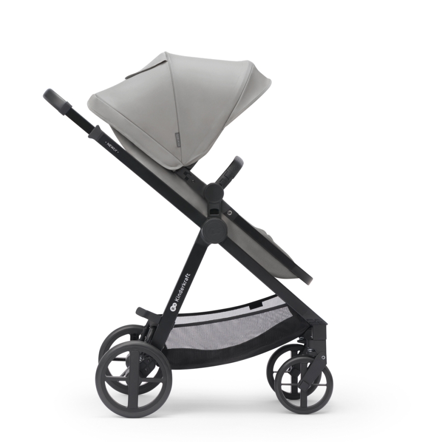 KINDERKRAFT - Poussette combinée 3en1 NEWLY Moonlight gris  + siège auto MINK PRO