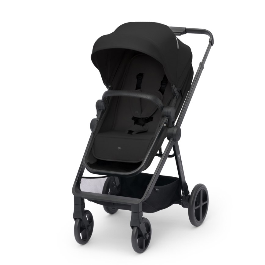 KINDERKRAFT - Poussette combinée 4v1 NEWLY Classic noir + siège auto MINK PRO avec base ISOFIX