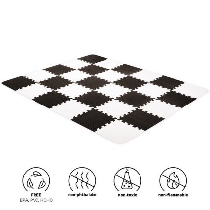 KINDERKRAFT - Puzzle en mousse LUNO 30pcs noir/blanc