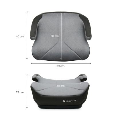 KINDERKRAFT - Réhausseur auto I-BOOST 2 125–150 cm gris