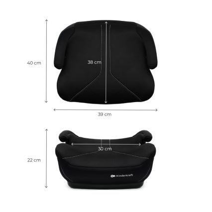 KINDERKRAFT - Rehausseur auto I-BOOST 2 125–150 cm noir