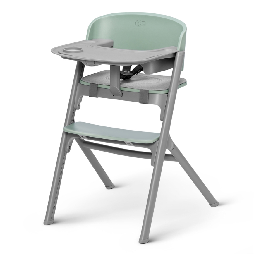 KINDERKRAFT SELECT - Chaise haute 3 en 1 pour enfant LIVY Premium Olive green + transat CALMEE