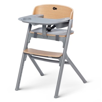 KINDERKRAFT SELECT - Chaise haute 3 en 1 pour enfant LIVY Premium chêne
