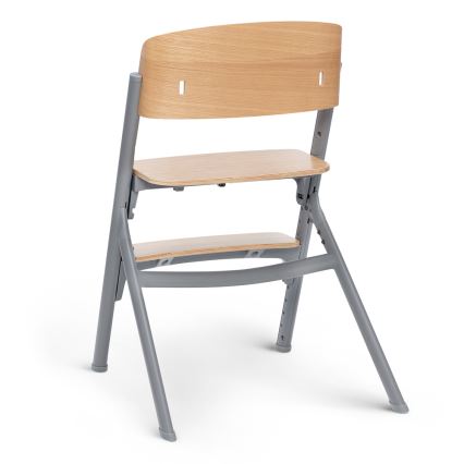 KINDERKRAFT SELECT - Chaise haute enfant 3 en 1 LIVY Premium chêne + transat pour bébé CALMEE