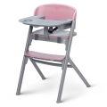 KINDERKRAFT SELECT - Chaise haute enfant 3en1 LIVY Premium Aster rose