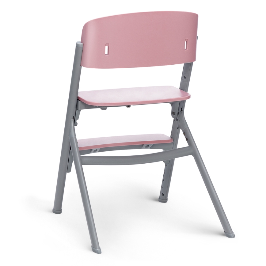 KINDERKRAFT SELECT - Chaise haute 3 en 1 pour enfant LIVY Premium Aster pink + transat CALMEE