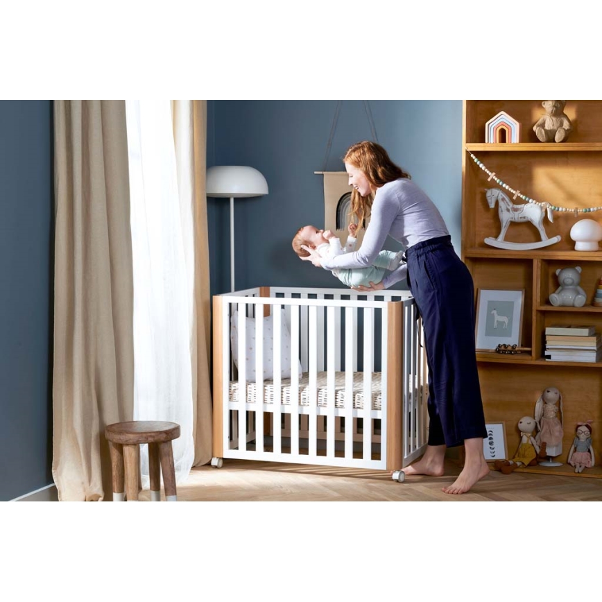 KINDERKRAFT SELECT - Lit bébé 4 en 1 KOYA Premium hêtre/pin