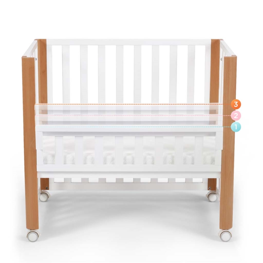 KINDERKRAFT SELECT - Lit bébé 4 en 1 KOYA Premium hêtre/pin