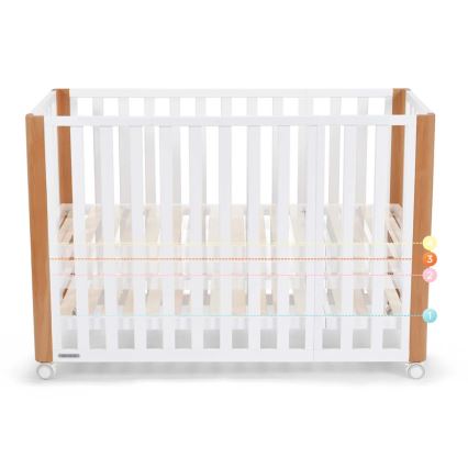 KINDERKRAFT SELECT - Lit bébé 4 en 1 KOYA Premium hêtre/pin