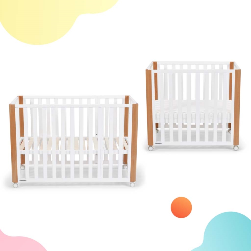 KINDERKRAFT SELECT - Lit bébé 4 en 1 KOYA Premium hêtre/pin
