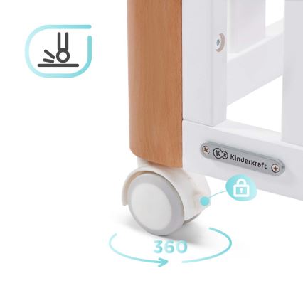 KINDERKRAFT SELECT - Lit bébé 4 en 1 KOYA Premium hêtre/pin