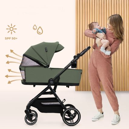 KINDERKRAFT SELECT - Poussette combinée 2-en-1 YOXI Mystic green