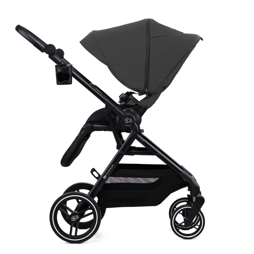 KINDERKRAFT SELECT - Poussette combinée 2en1 YOXI Moonlight gris