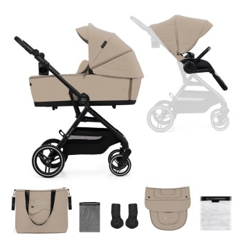 KINDERKRAFT SELECT - Poussette combinée 2en1 YOXI Sand beige