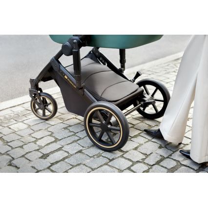 KINDERKRAFT SELECT - Poussette combinée 3en1 PRIME 2 Premium Dark vert + siège auto