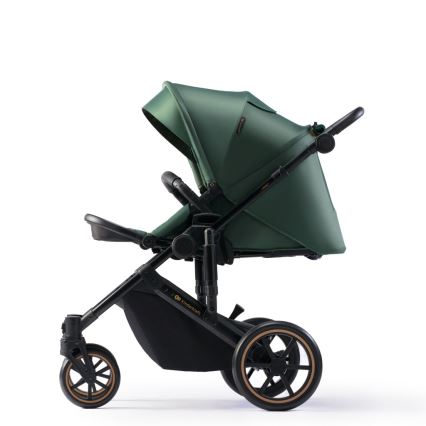 KINDERKRAFT SELECT - Poussette combinée 3en1 PRIME 2 Premium Dark vert + siège auto