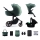 KINDERKRAFT SELECT - Poussette combinée 3en1 PRIME 2 Premium Dark vert + siège auto