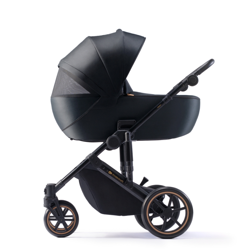 KINDERKRAFT SELECT - Poussette combinée 3en1 PRIME 2 Premium Venezian noir + siège auto