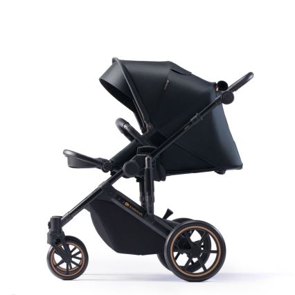 KINDERKRAFT SELECT - Poussette combinée 3en1 PRIME 2 Premium Venezian noir + siège auto