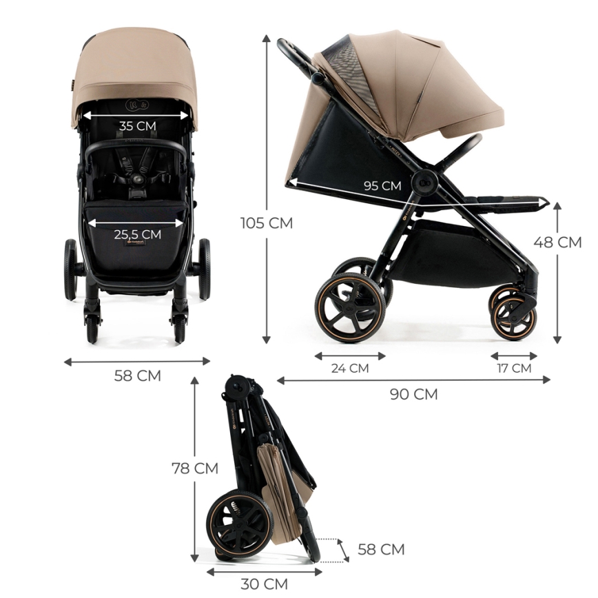 KINDERKRAFT SELECT - Poussette MITZY Linen beige