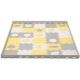 KINDERKRAFT - Puzzle en mousse LUNO 30 pièces gris/jaune
