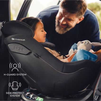 KINDERKRAFT - Siège auto avec base rotative I-GUARD PRO i-Size 61-105 cm noir